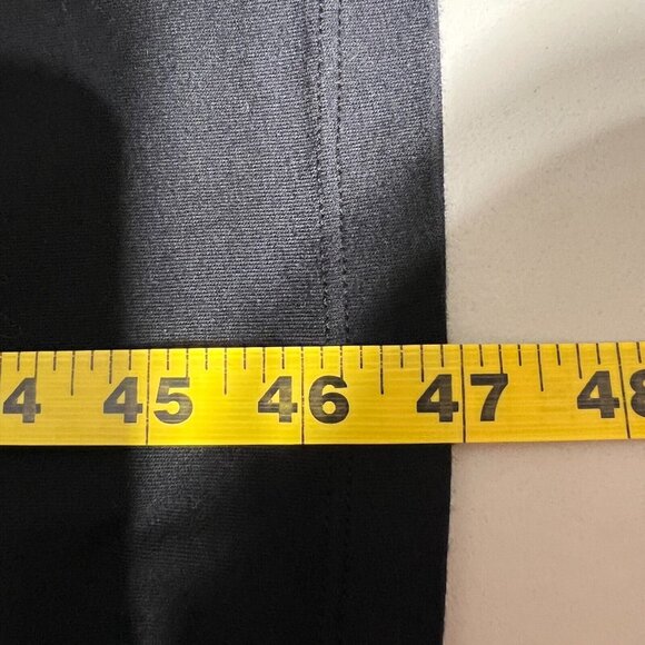 Michael Stars Racerback Midi Dress Womens Medium Black Shirred Bodycon 9579 M - Picture 3 of 14